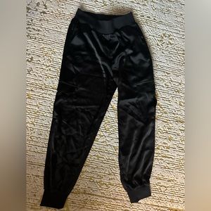 Rachel Zoe Black Silky Joggers